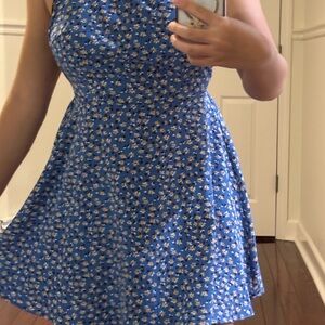 Beautiful Floral Sundress Tie-Back Midi